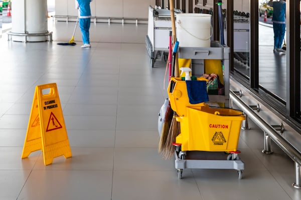 Our commercial cleaners perform COVID-19 related services